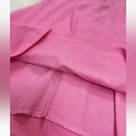 NEW Sim & Sam Puff Sleeve Mini Dress Women's Size M Barbie Pink Flutter sleeve - Picture 12 of 16